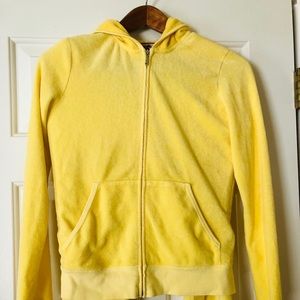 Juicy Couture 2 PC Track Suit, yellow terry,  Med